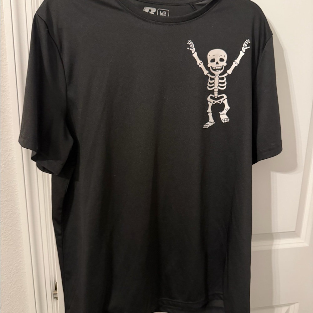 Russell Athletic Black Training T-Shirt Size Large “See You in the Fog”